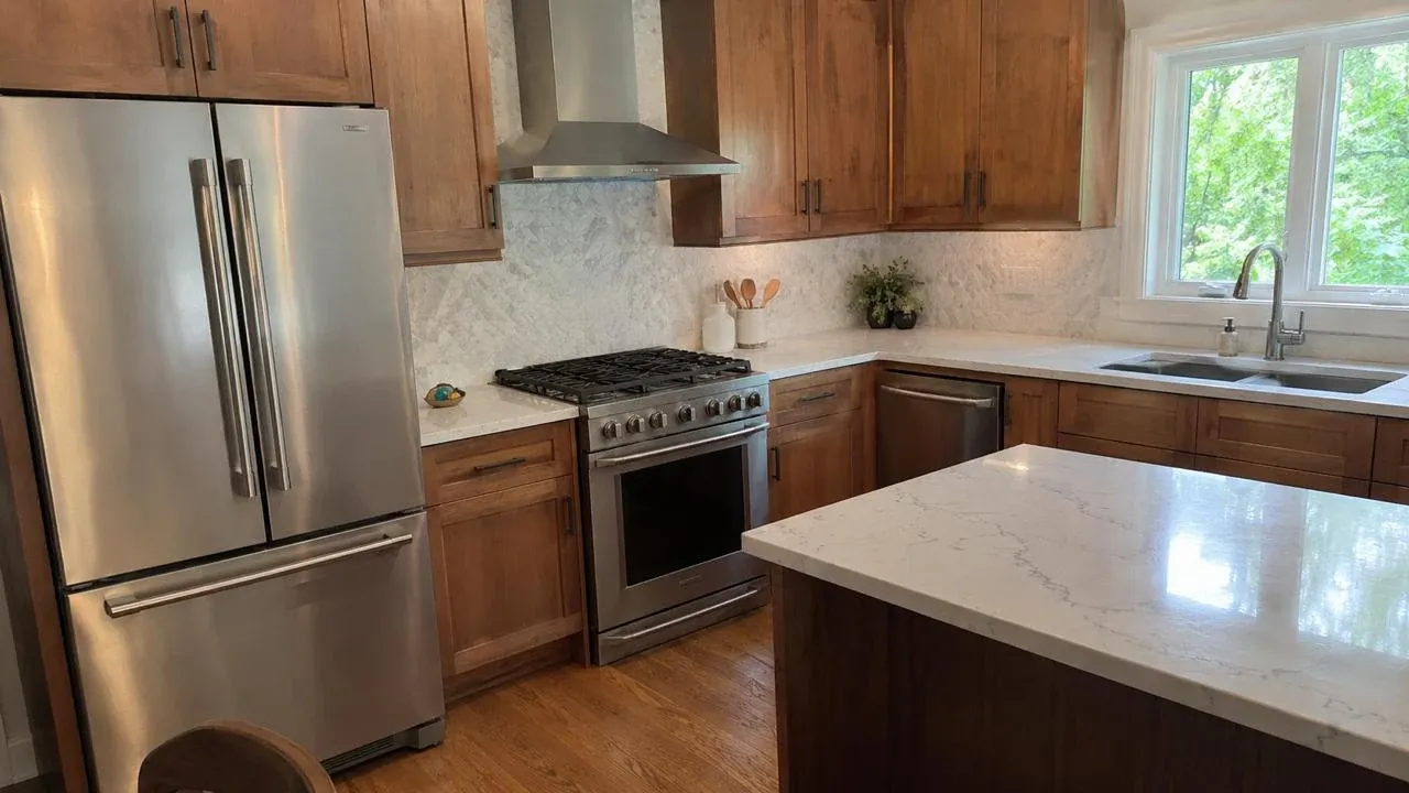 Finished kitchen with all-new stainless steel appliances across San Diego and Orange County